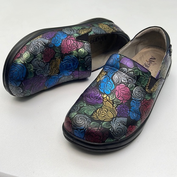 Alegria Kel-466 Colorful Leather Slip-Ons - Picture 2 of 15
